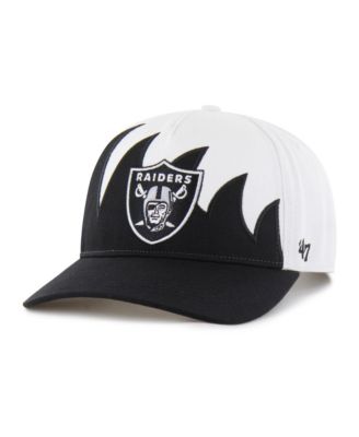47 Brand Men's White Las Vegas Raiders Jagged Hitch Adjustable Hat