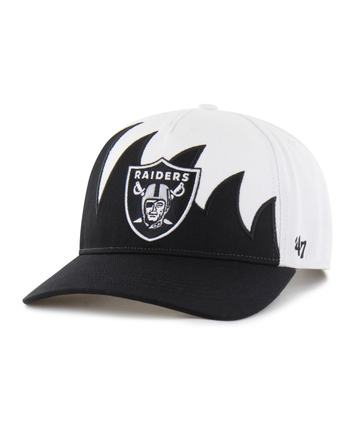 47 Brand Men's White Las Vegas Raiders Jagged Hitch Adjustable Hat - White