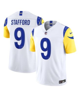Men's Matthew Stafford White Los Angeles Rams Vapor F.U.S.E. Stitched Limited Jersey