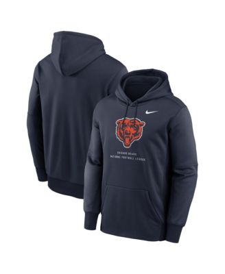 Men's Navy Chicago Bears Toss Sweep Therma-FIT Hoodie