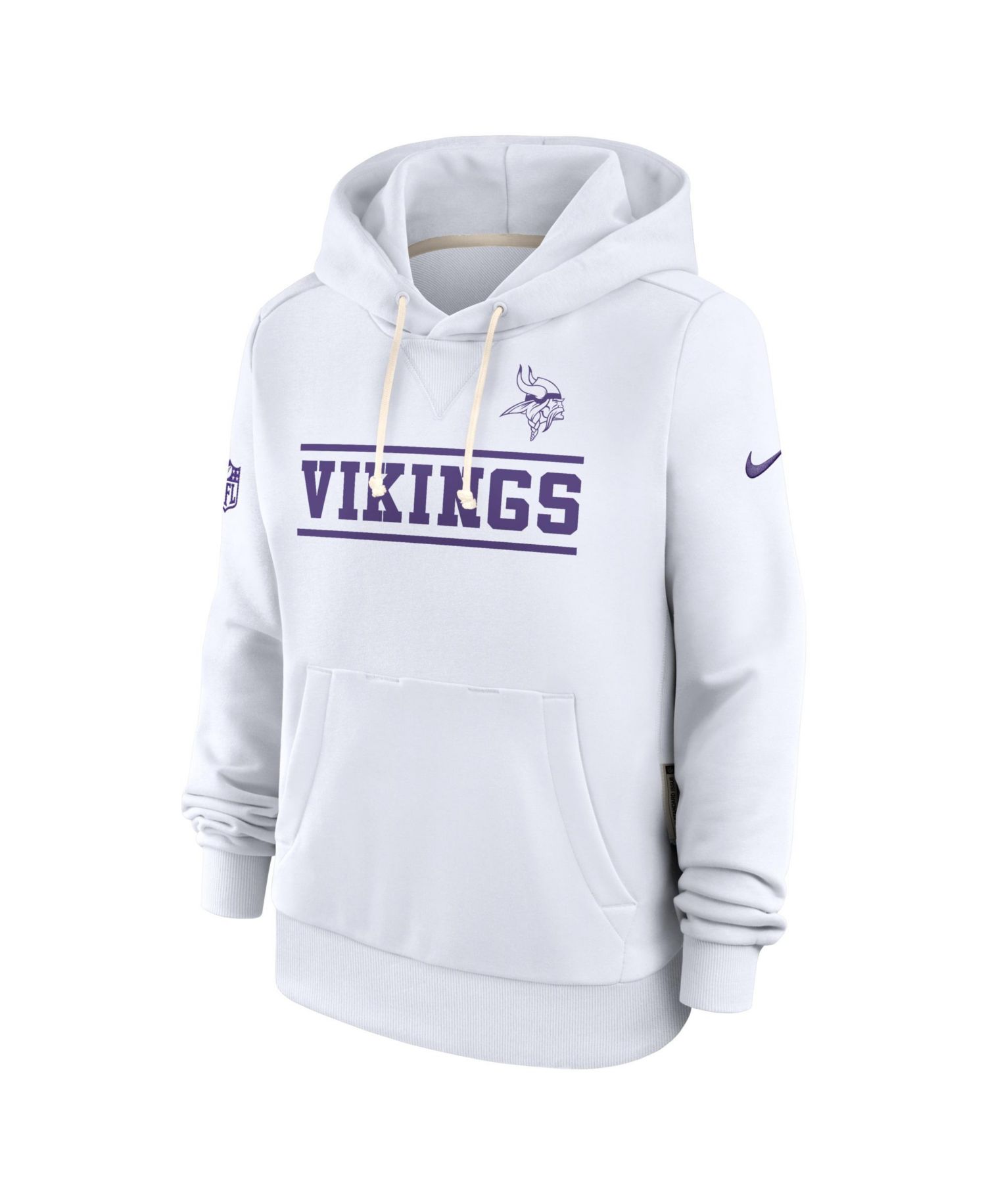 Women's White Minnesota Vikings Alt Sideline Standard Issue Dri-FIT Hoodie
