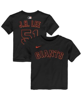 Toddler Jung Hoo Lee Black San Francisco Giants Name Number T-Shirt
