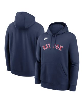 Men's Navy Boston Red Sox Cooperstown Collection Wordmark Club Hoodie