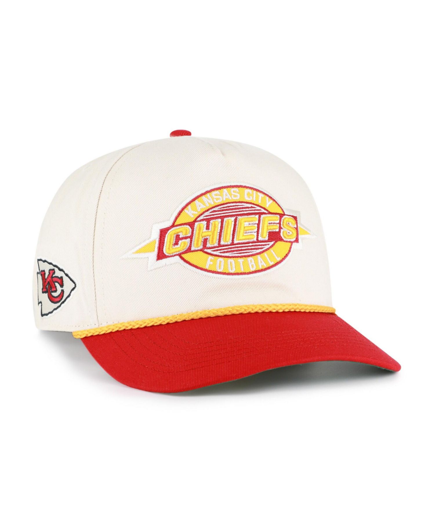 Men's Natural Kansas City Chiefs Frame Out Two Tone Hitch Adjustable Hat