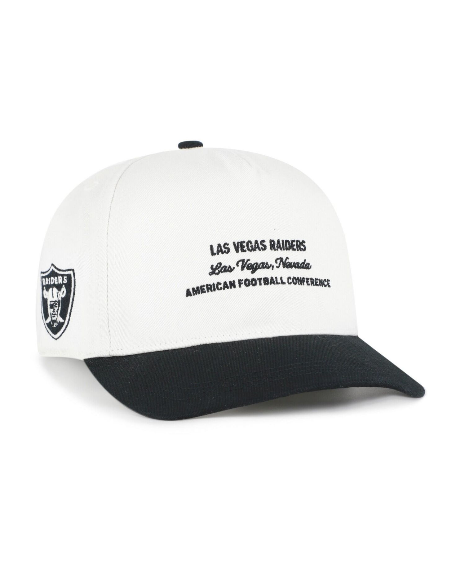 Men's White Las Vegas Raiders Contemporary Two-Tone Hitch Adjustable Hat