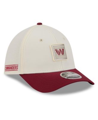 Men's Cream/Burgundy Washington Commanders 2026 NFL Training Camp 39THIRTY Flex Hat