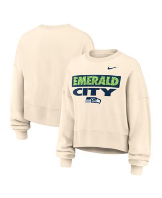 Women's Natural Seattle Seahawks Deep Threat Phoenix Sweatshirt