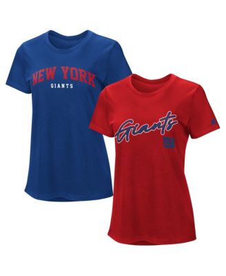 Women's Royal/Red New York Giants Combo Pack T-Shirt
