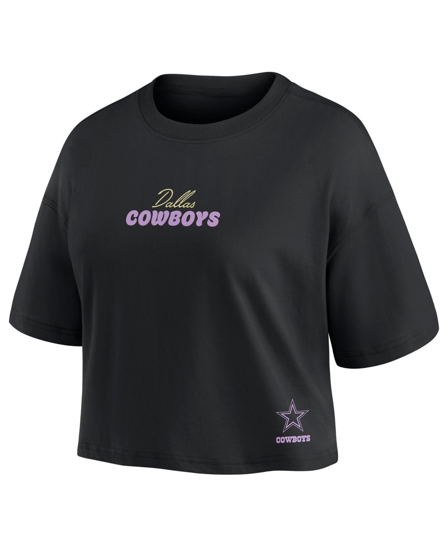 Женская футболка Fanatics Dallas Cowboys Dak Prescott Relaxed-Fit Cropped — фото 2