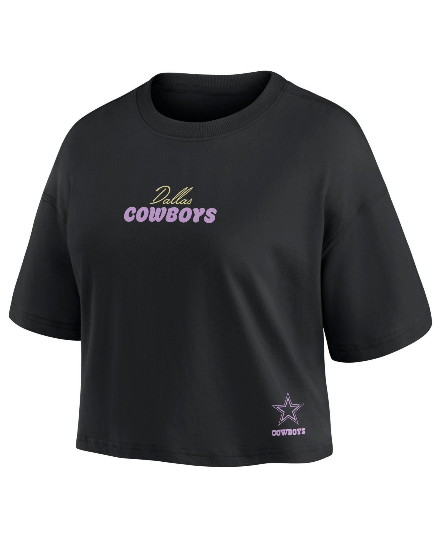 Women's Dallas Cowboys Dak Prescott Relaxed-Fit Cropped T-Shirt