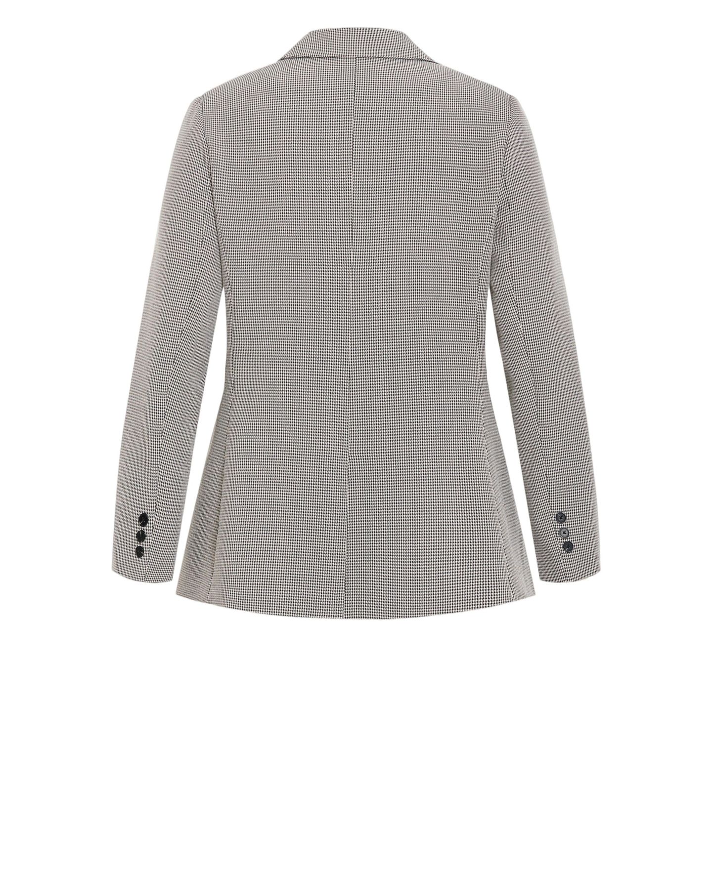 Женский пиджак CITY CHIC Plus Size Hailey Check Double-Breasted Houndstooth Blazer, цвет: Нейтральный клетчатый — фото 5
