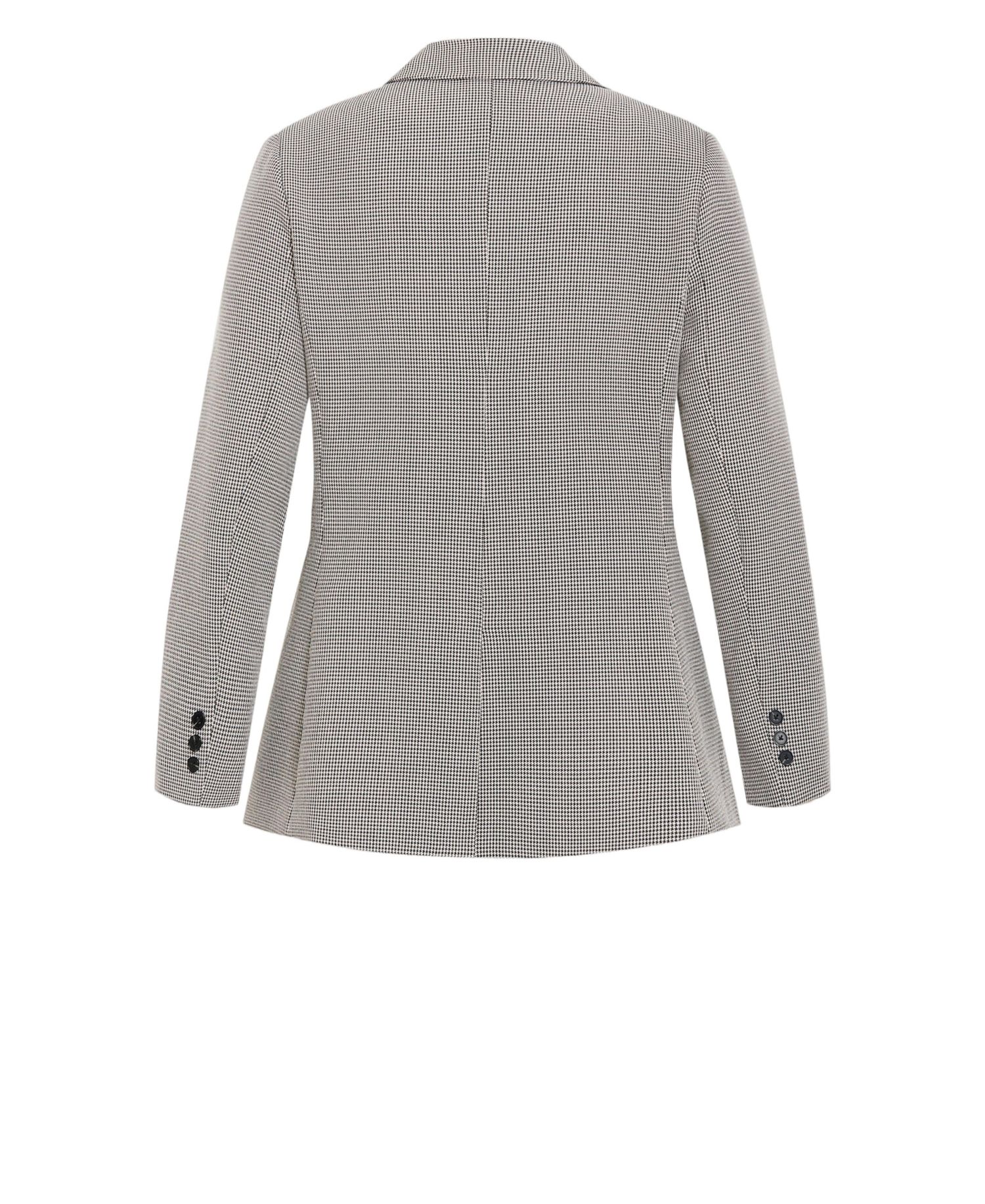 Plus Size Hailey Check Double-Breasted Houndstooth Blazer