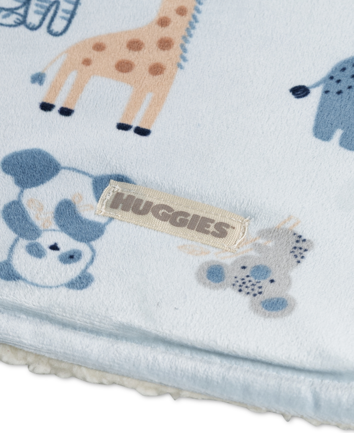 Huggies Baby Boys' Allover Animal Graphic Printed Blanket