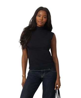 Women's Extended Shoulder Mock Neck Sweater