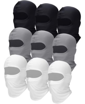 9 Pack Men's Balaclava Face Cover Warm UV Protection Winter Outdoor Sports Gear