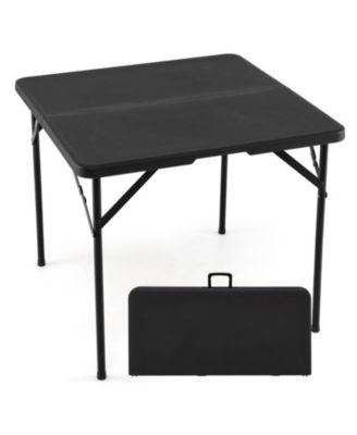 34 in Square Foldable Card Table with Carrying Handle