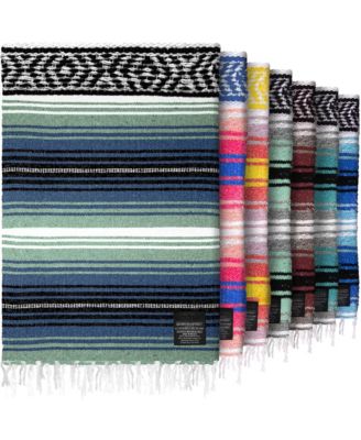 Piscifun Authentic Handmade Mexican Baja Blanket All Season Versatile Outdoor Throw