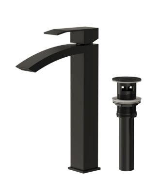 Single Hole Vessel Bathroom Faucet Single Handle Bathroom Sink Faucet with Drain Assembly