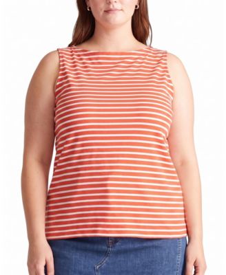 Women's Noyack Breton Stripe Boatneck Tank