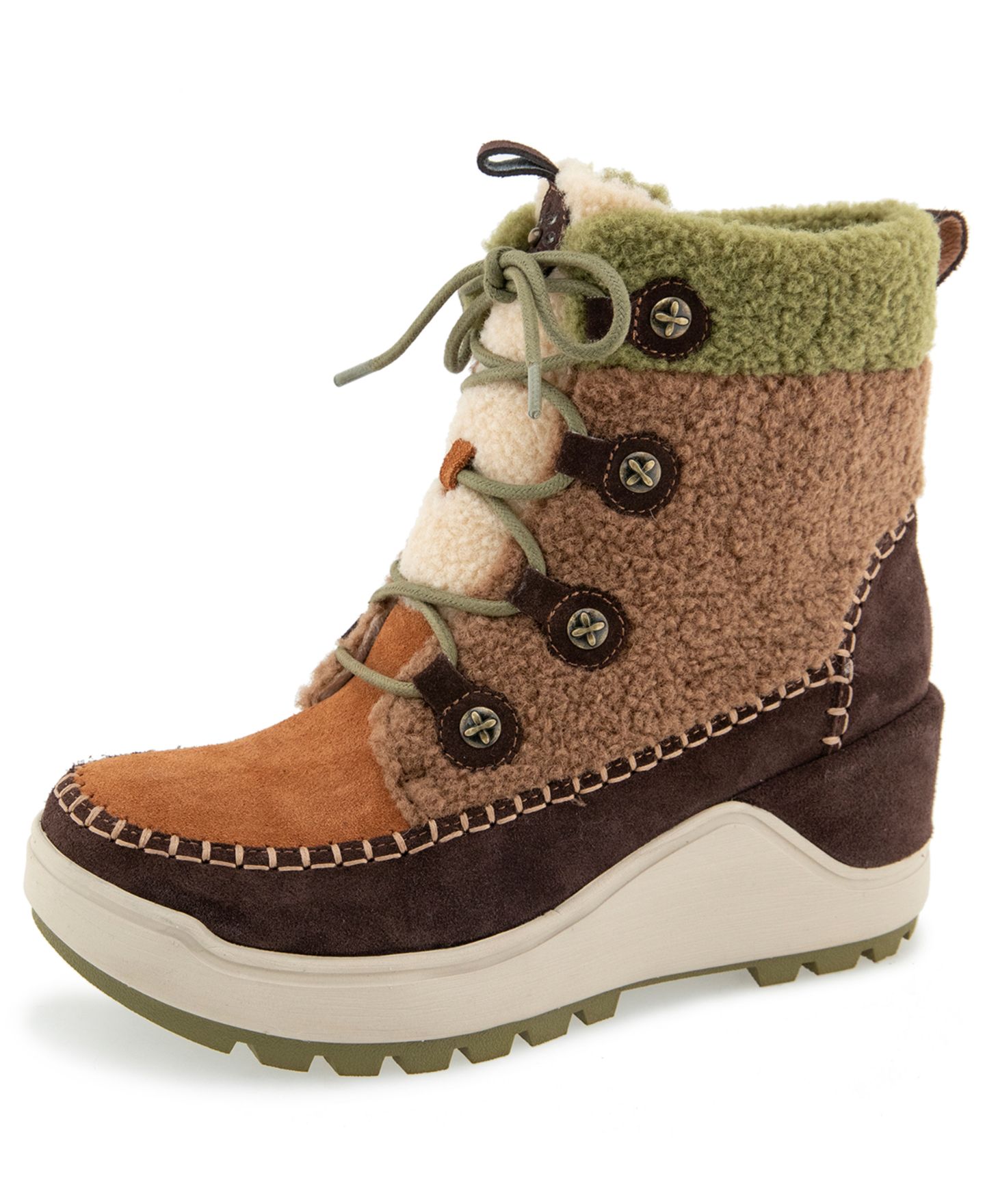 Женские ботинки Jambu Melrose Round Toe Casual Booties, цвет: Рыжевато-коричневый разноцветный — фото 7