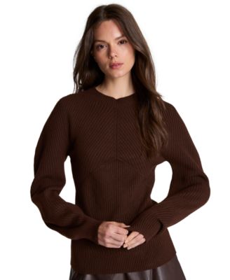 Women's Traveling Rib Seamless Mock Neck Pullover