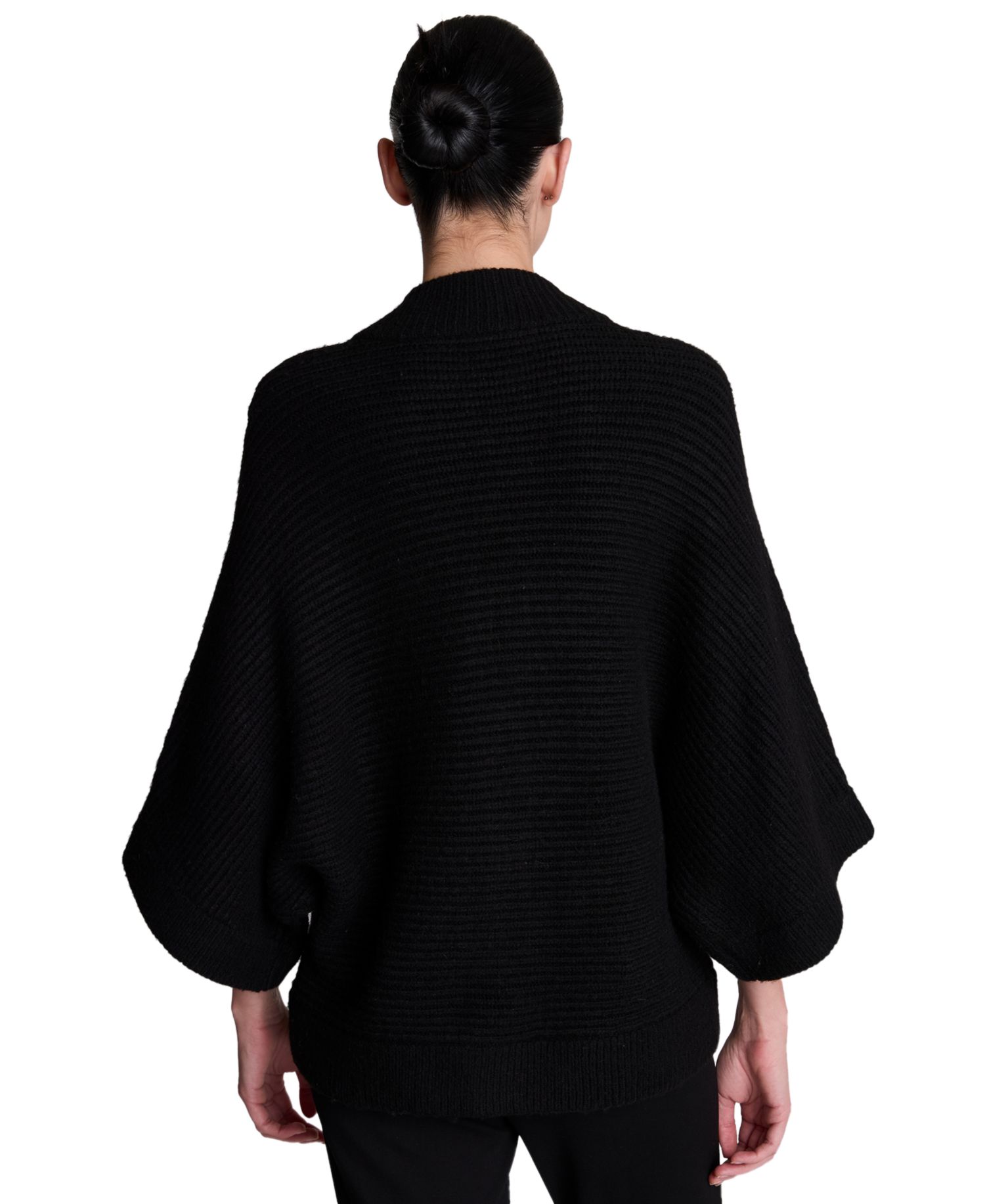 Women's Elbow Sleeve Doleman Zip-Up Cardigan