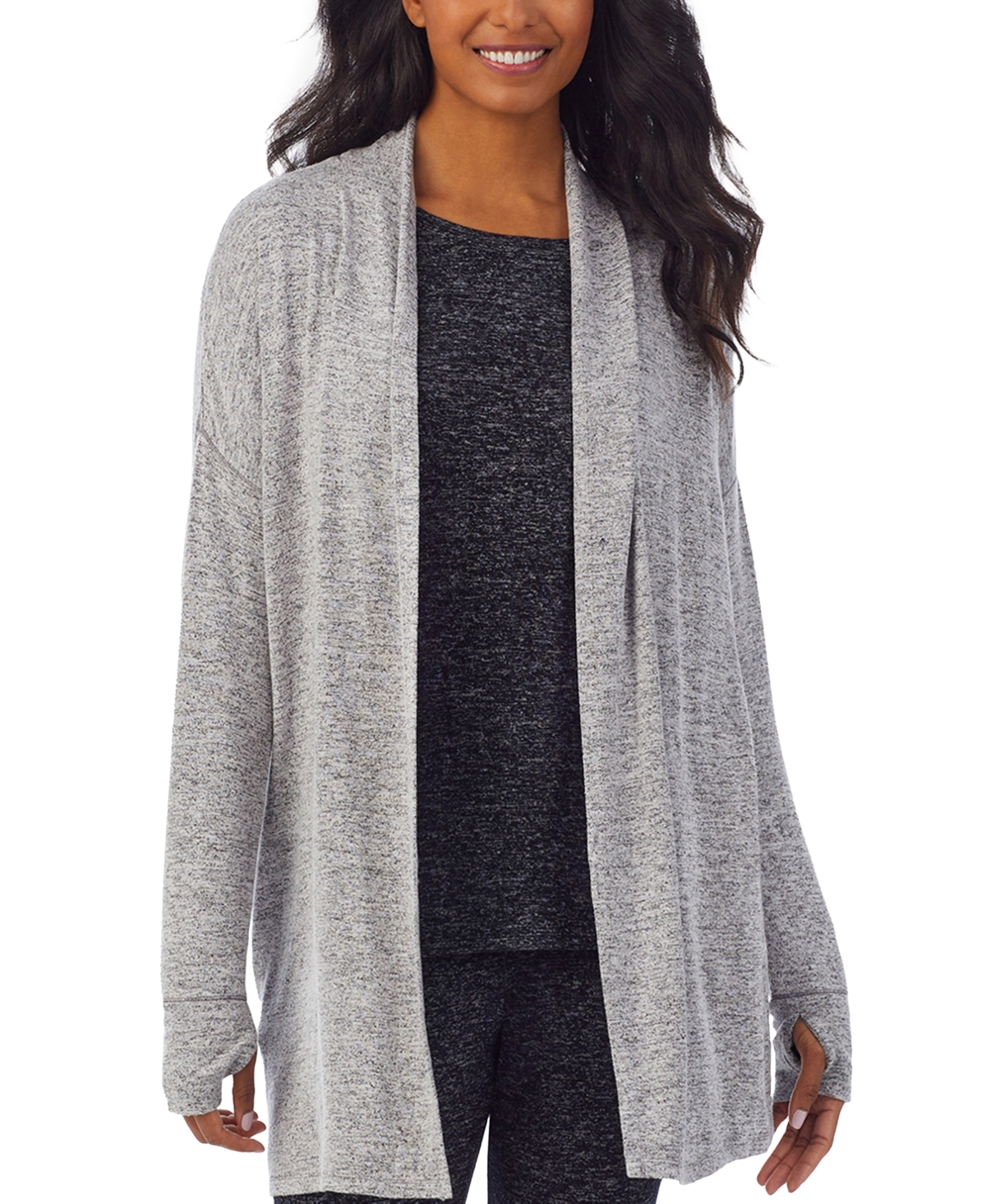 Cuddl Duds Women's SoftKnit Sweater-Knit Long-Sleeve Wrap