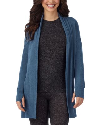 Women's SoftKnit Sweater-Knit Long-Sleeve Wrap