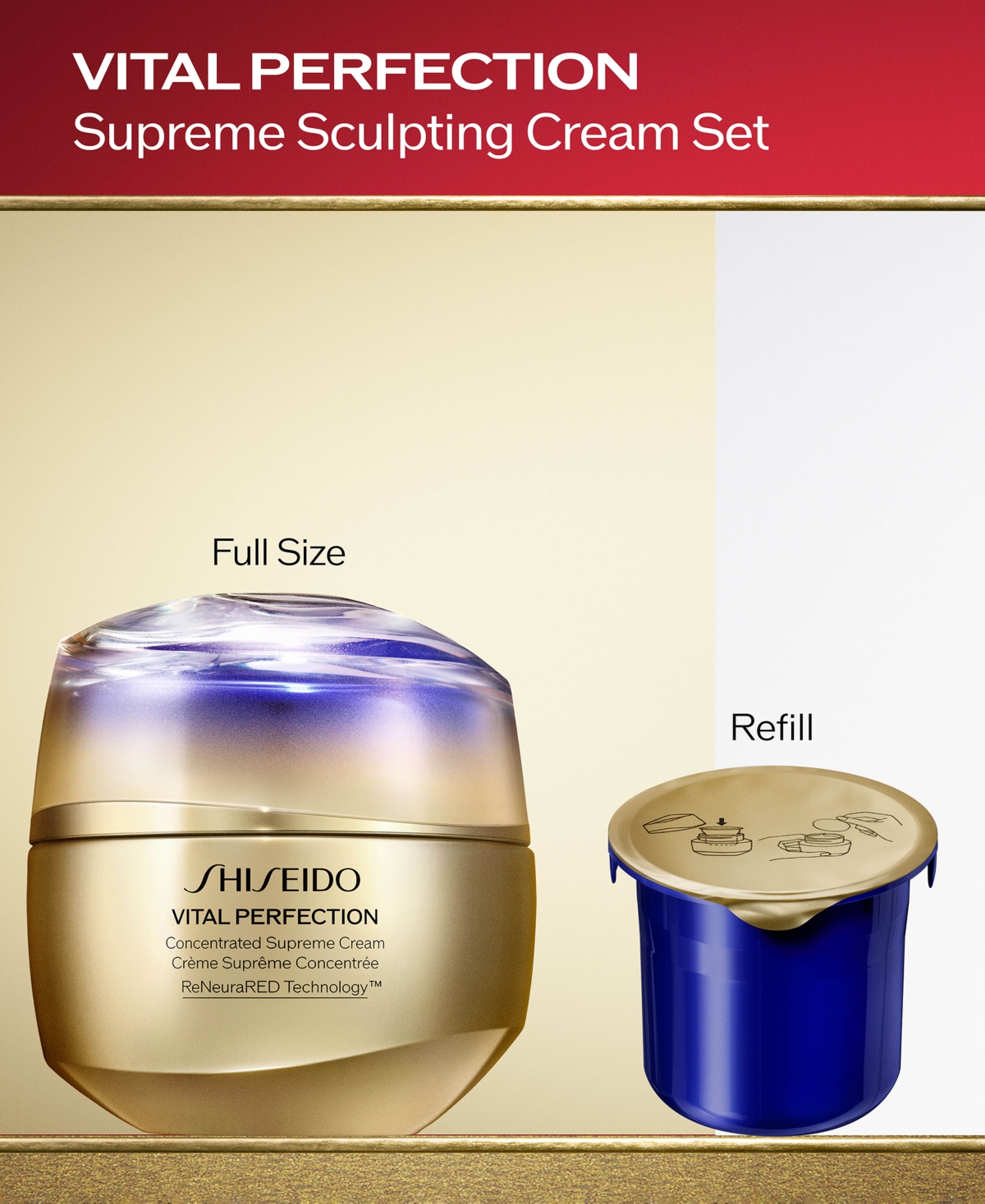 Shiseido 2-Piece Vital Perfection Supreme Sculpting Cream Set