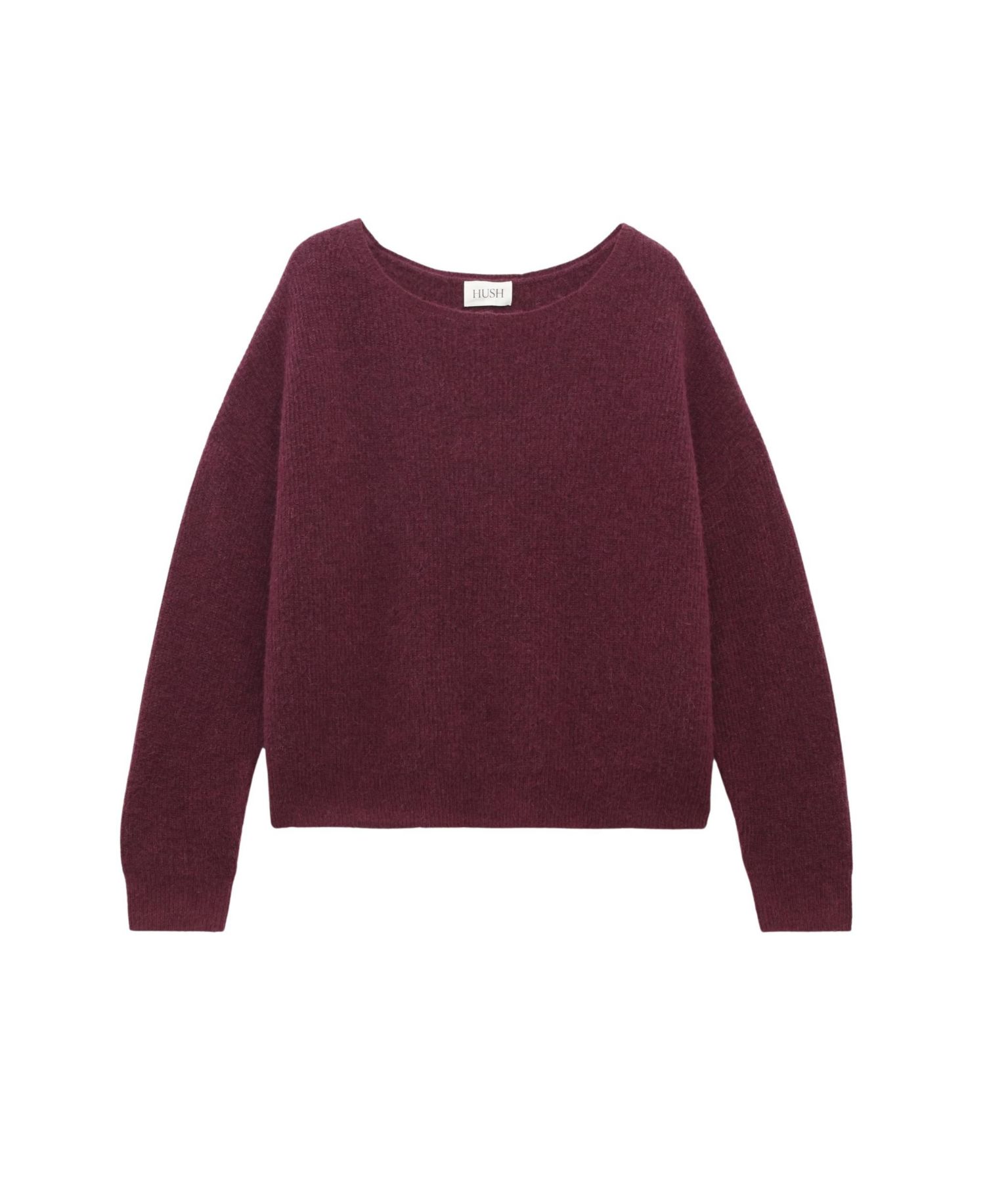 Women's Bryony Slash Neck Ribbed Jumper