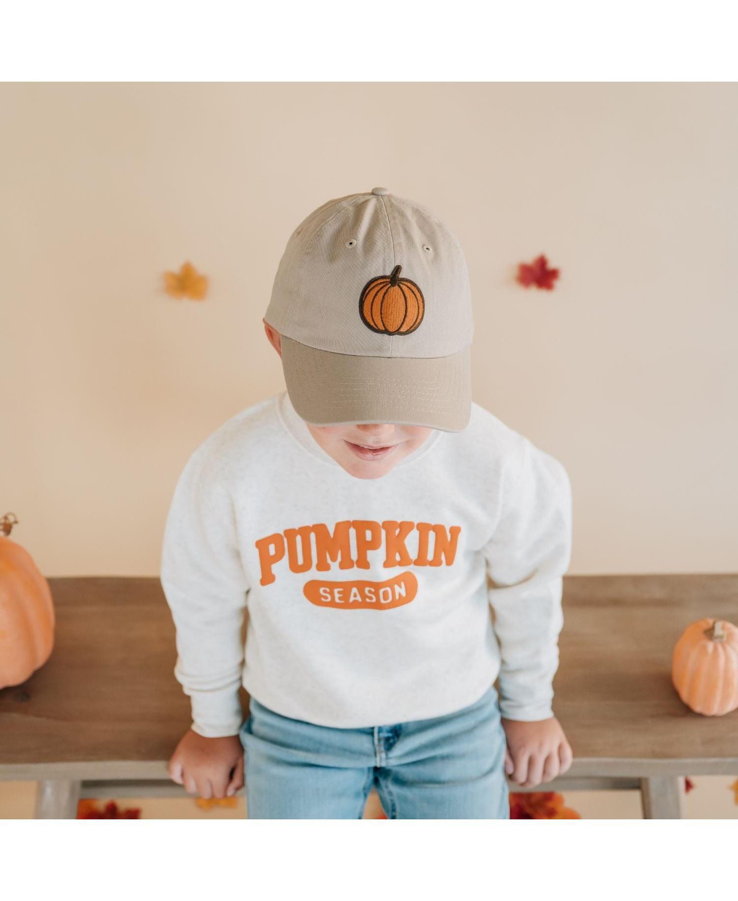 Little Boys Pumpkin Season Puff Ink Sweatshirt