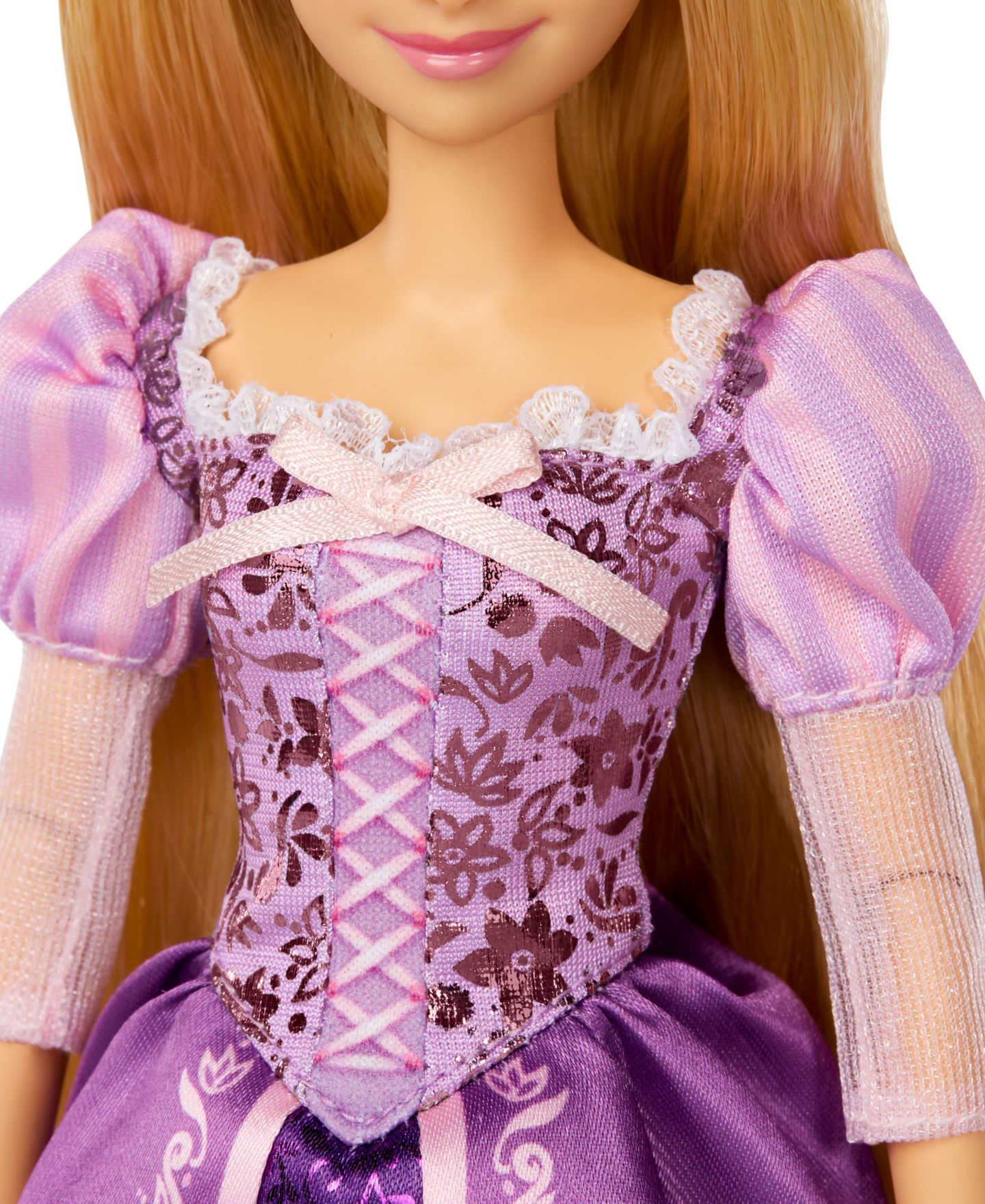 Детская кукла Disney Princess Rapunzel 13" Sparkling Fashion Doll with Removable Dress & Hair Accessory, от 4 лет — фото 3