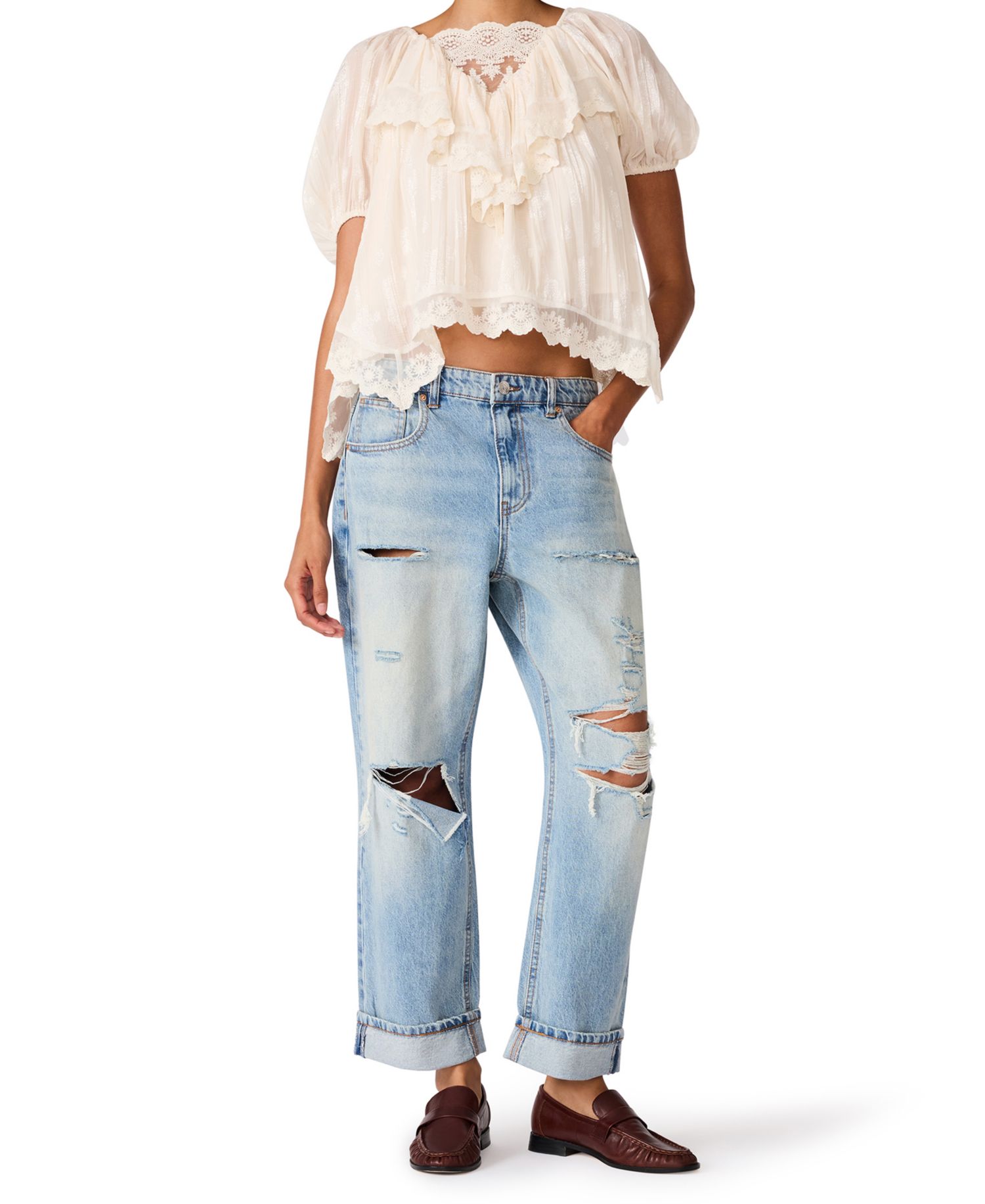 Women's Stevie Low-Rise Boyfriend Jeans