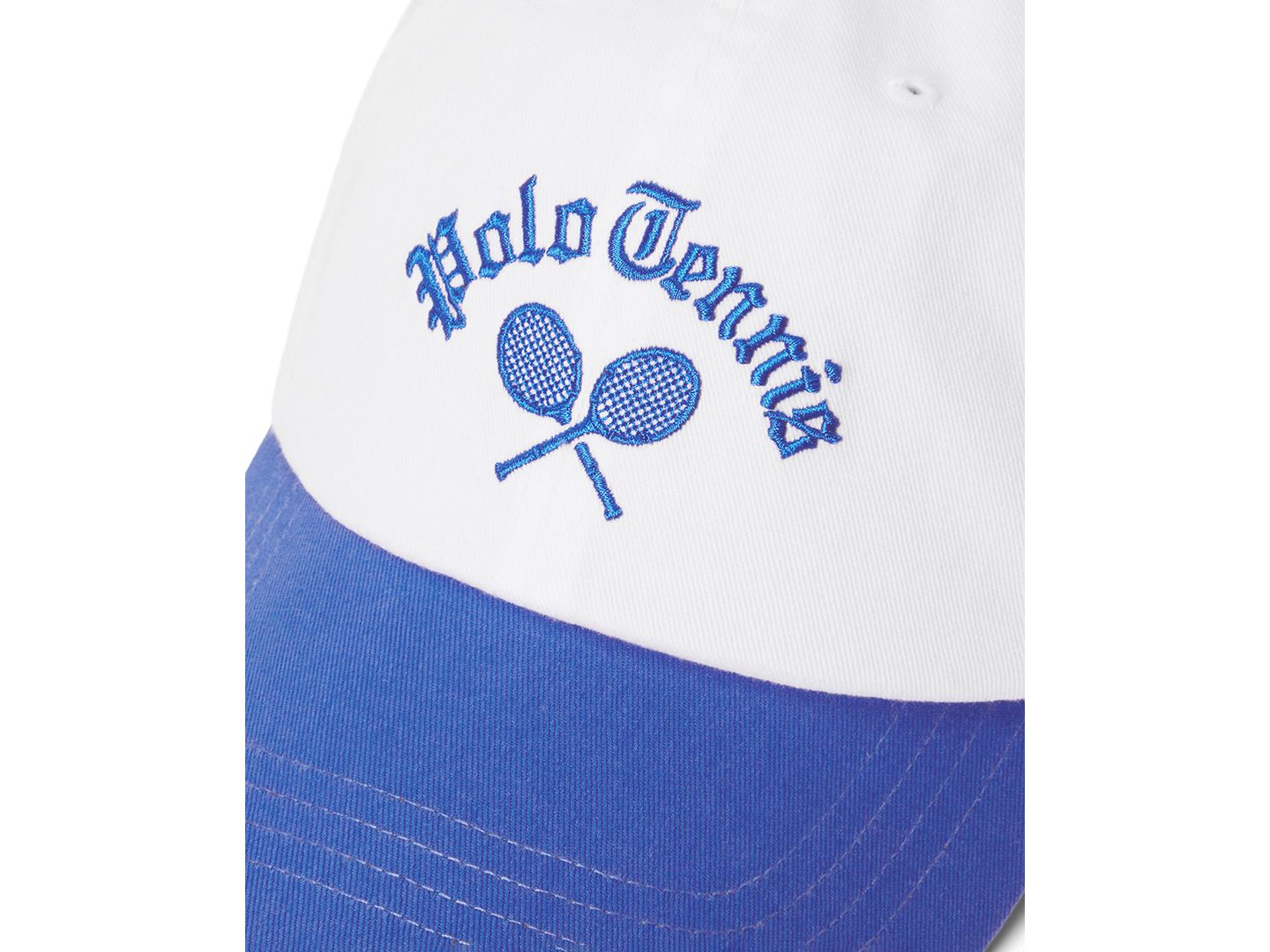Мужской головной убор Polo Ralph Lauren Classic Adjustable Buckle Strap Hat, цвет: Белый / Синий — фото 2