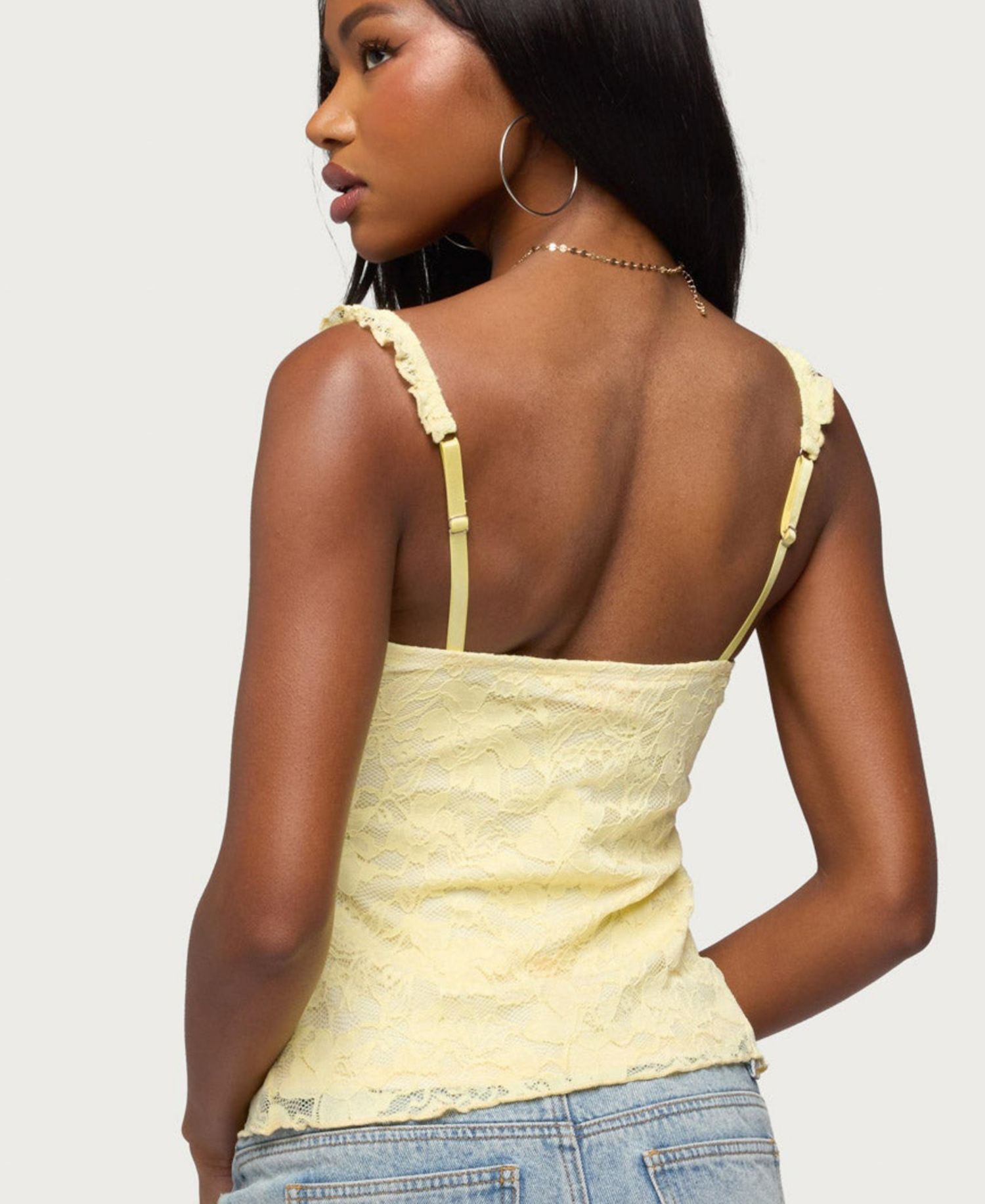 Women's Frankie Floral-Lace Babydoll Tank Top