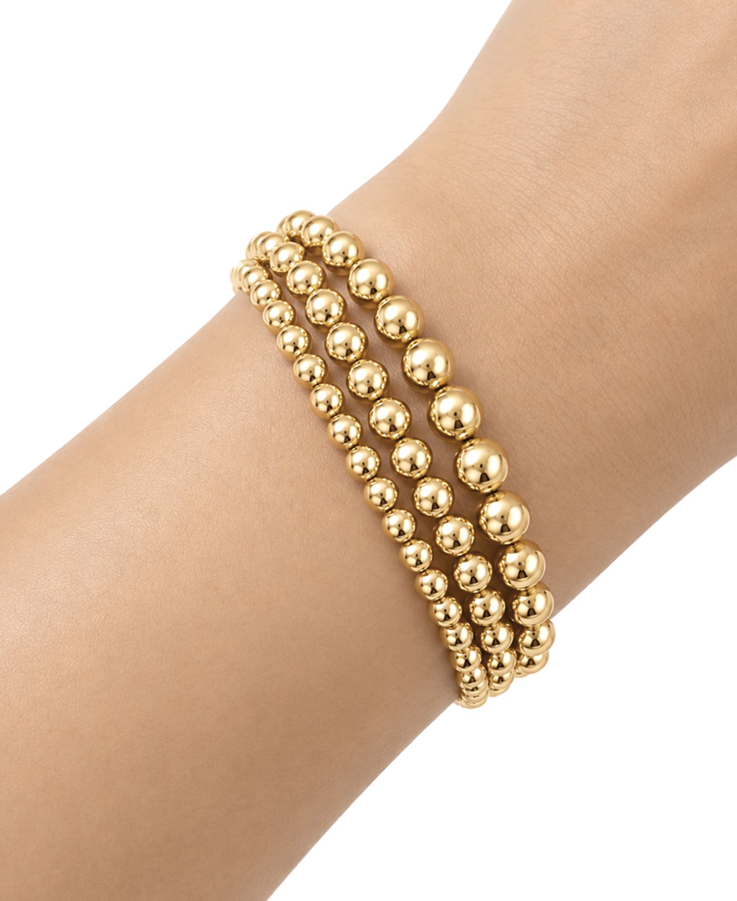 Triple Row Bead Bracelet