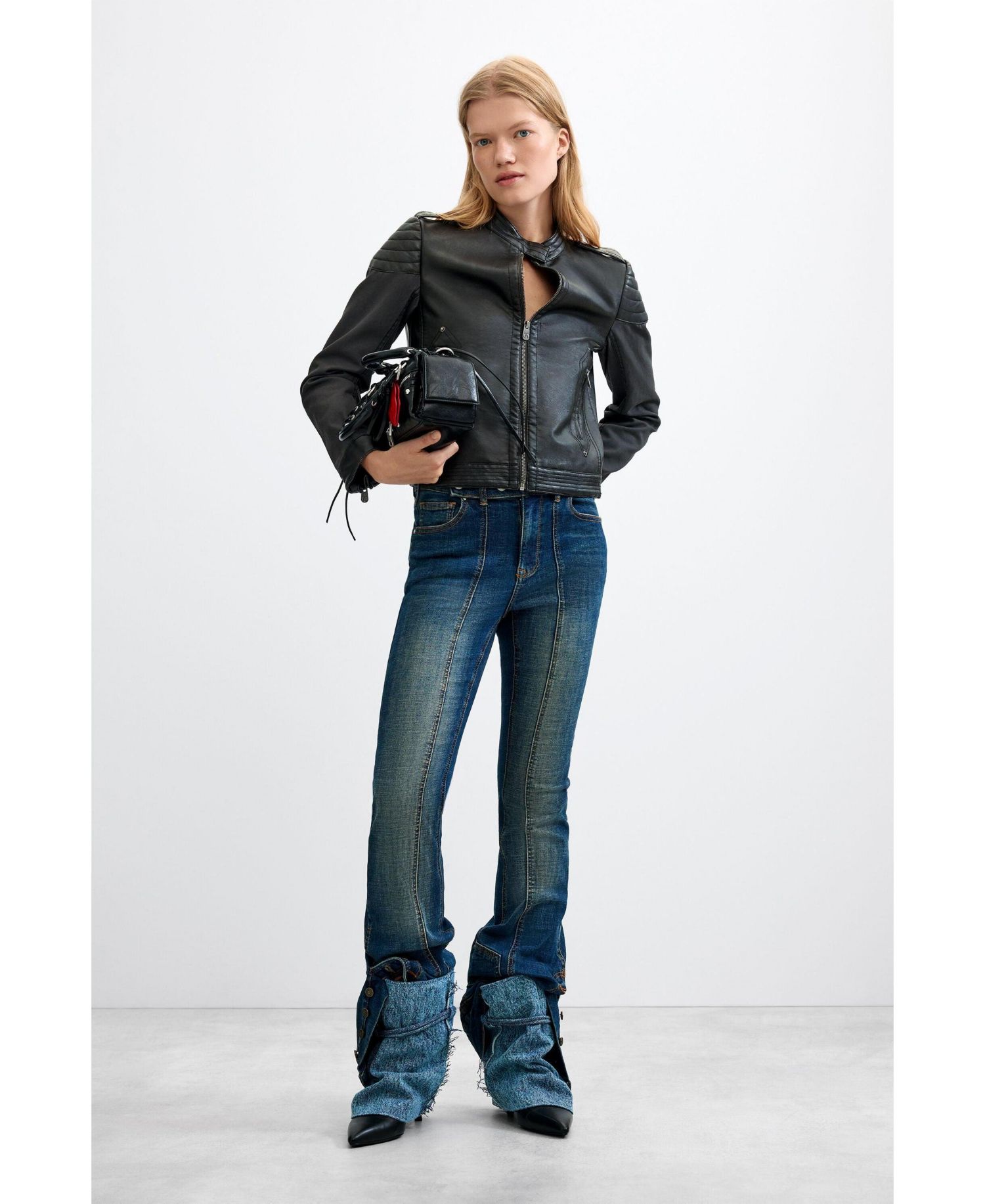 Women's Jacket Leather Effect