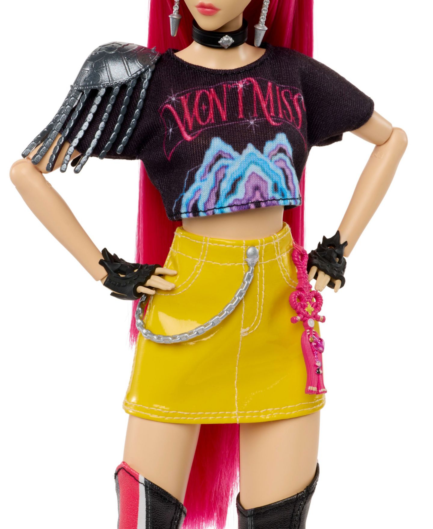 Детская кукла KPop Demon Hunters Huntrx Mira 12.75" Fashion Doll with 11 Posable Joints and Curved Moon Sword, Ages 4+ — фото 4