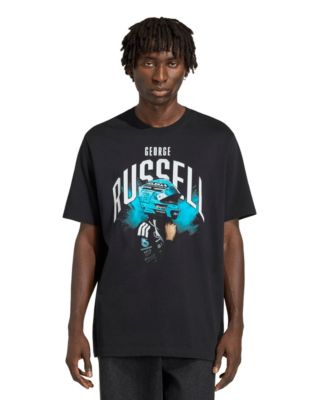 Men's George Russell Black Mercedes-AMG Petronas F1 Team Graphic T-Shirt