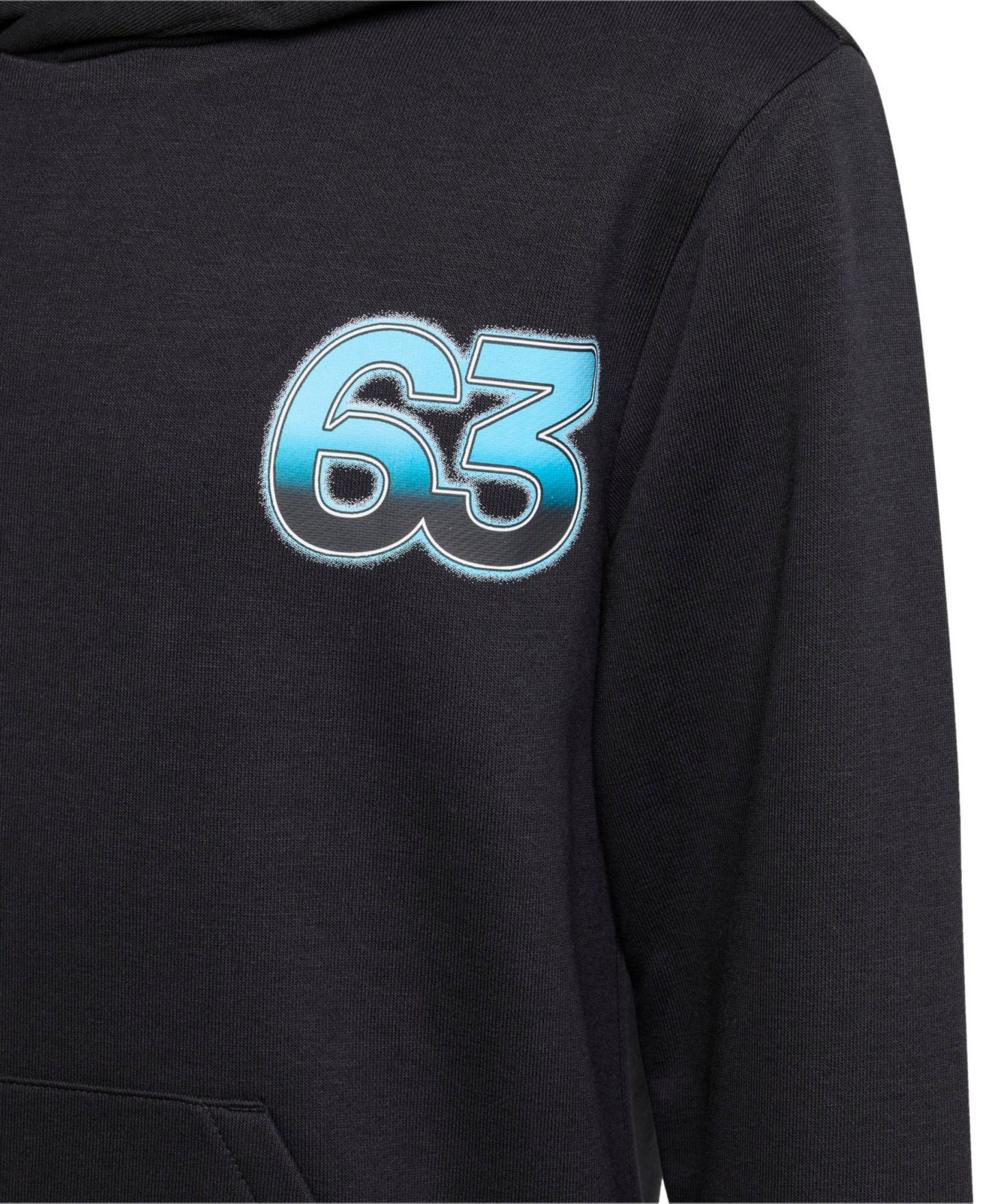 Детское худи adidas George Russell Black Mercedes-AMG Petronas F1 Team Driver Wear Graphic Pullover — фото 4