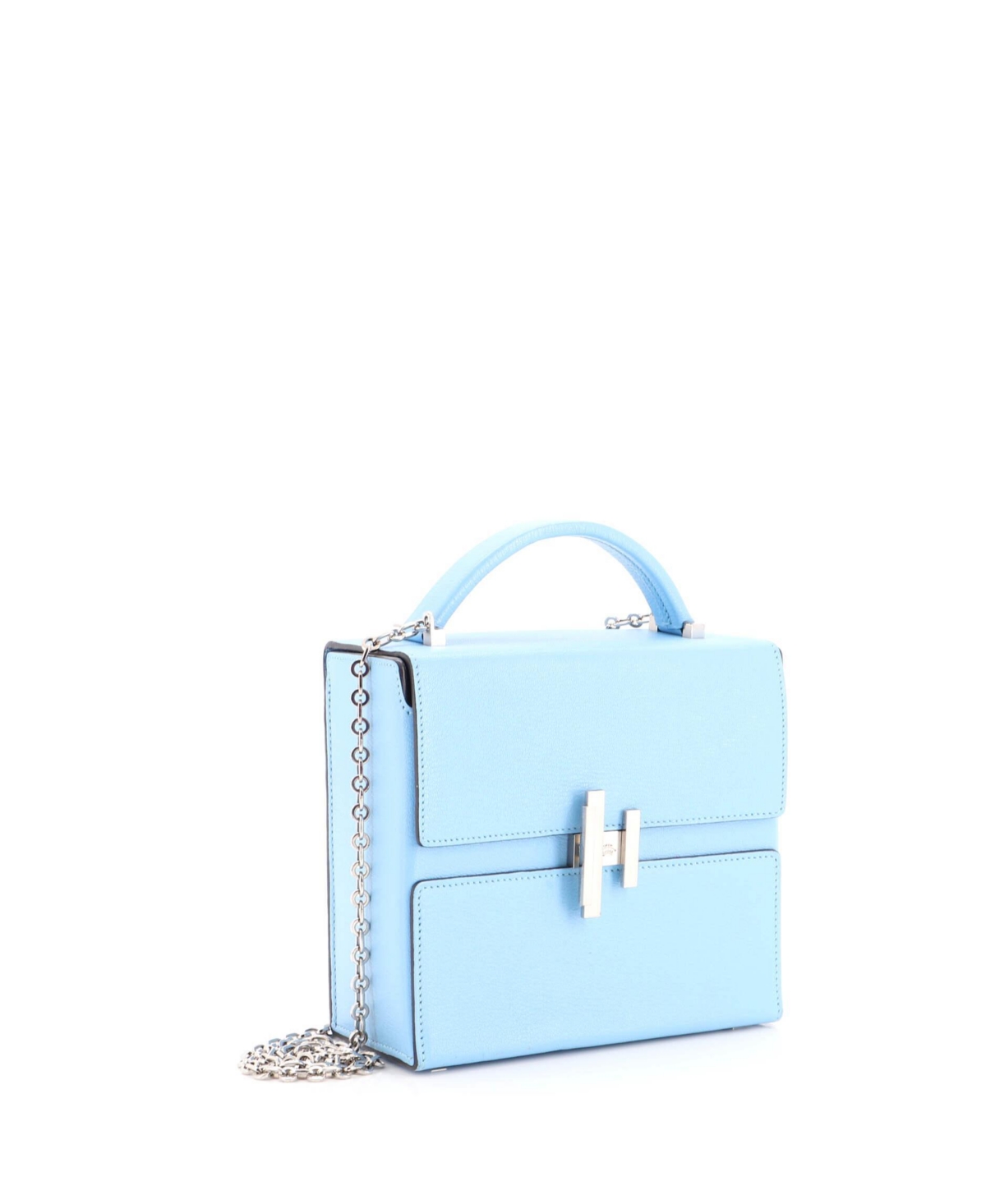 Pre-Owned Hermes Cinhetic Top Handle Bag Chevre Mysore