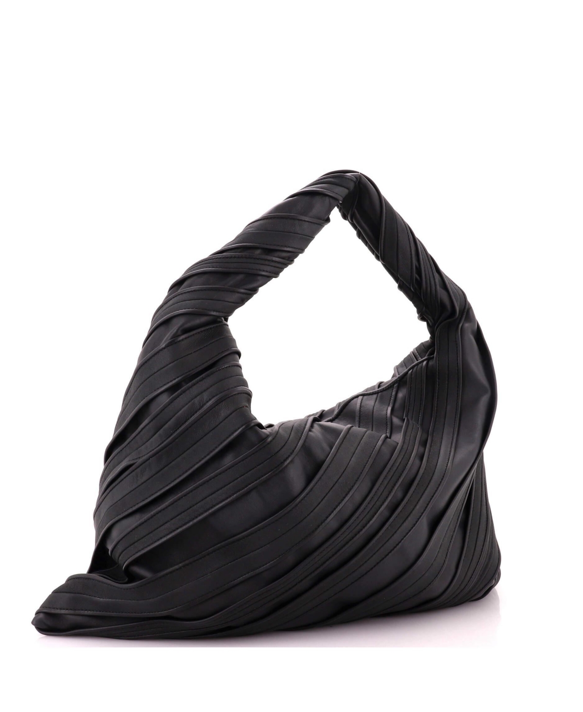 Pre-Owned Bottega Veneta Large Hop Hobo Striped Leather and Suede