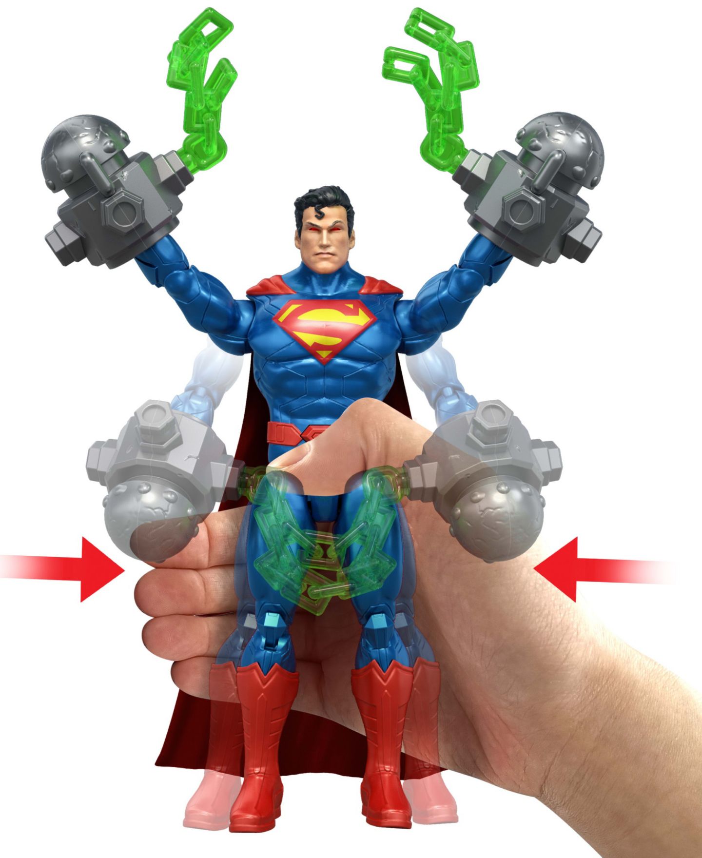 Детская фигурка DC Comics Heat Vision Superman 6.5" Action Figure, Ages 4+ — фото 5