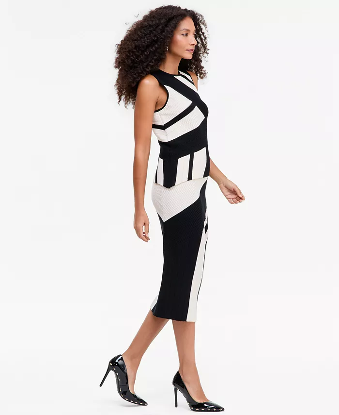 Women's Asymmetric-Patchwork Skirt - thumbnail 4