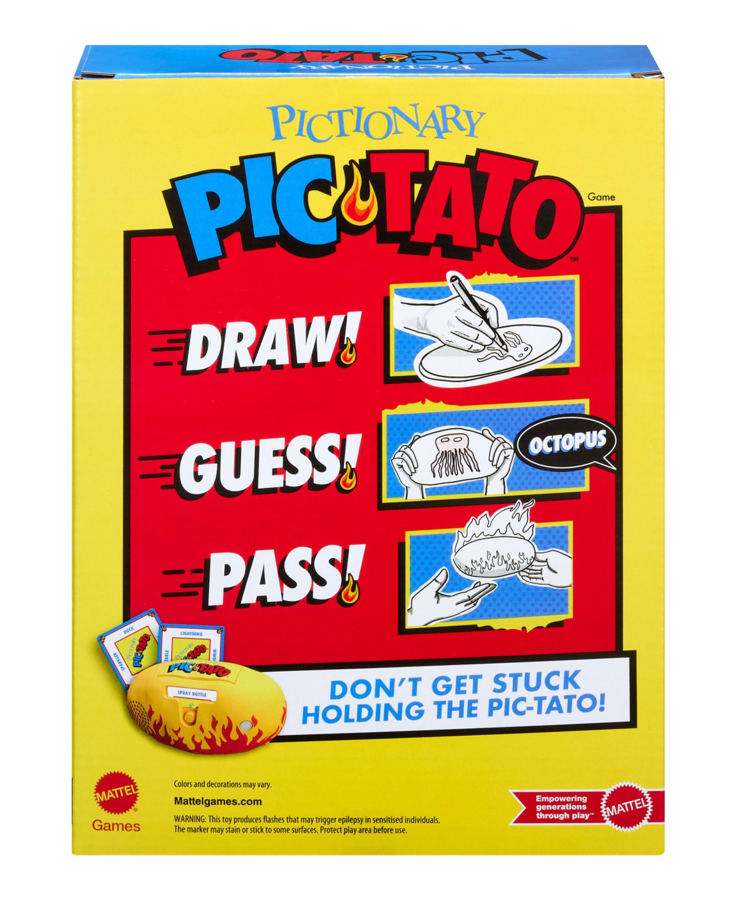 Детская настольная игра Mattel Pictionary Pic-Tato Hot Potato Drawing Game, от 8 лет — фото 6