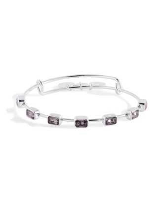 June Birthstone Emerald Cut Bangle