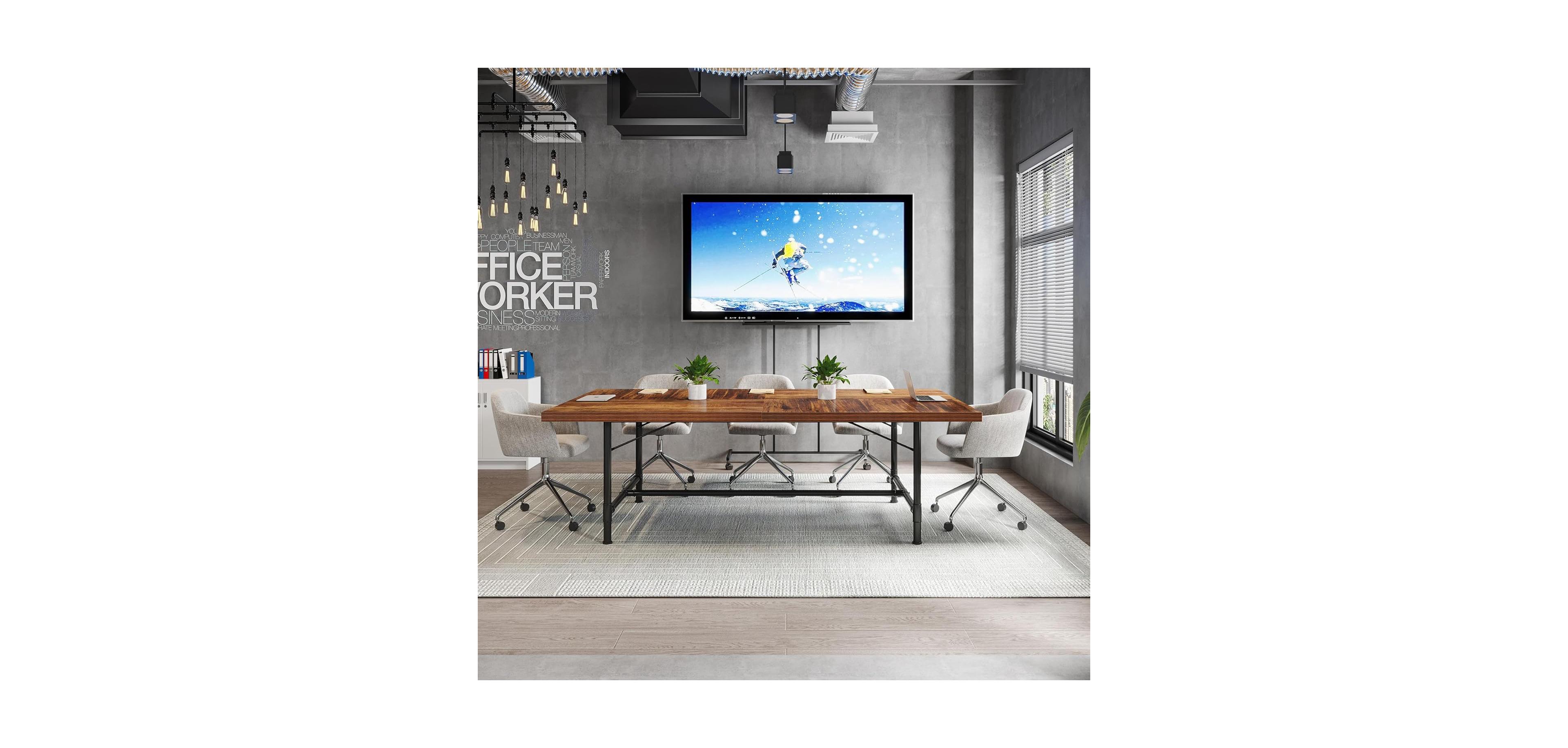 Tribesigns 6FT Conference Table for Office Meeting Room