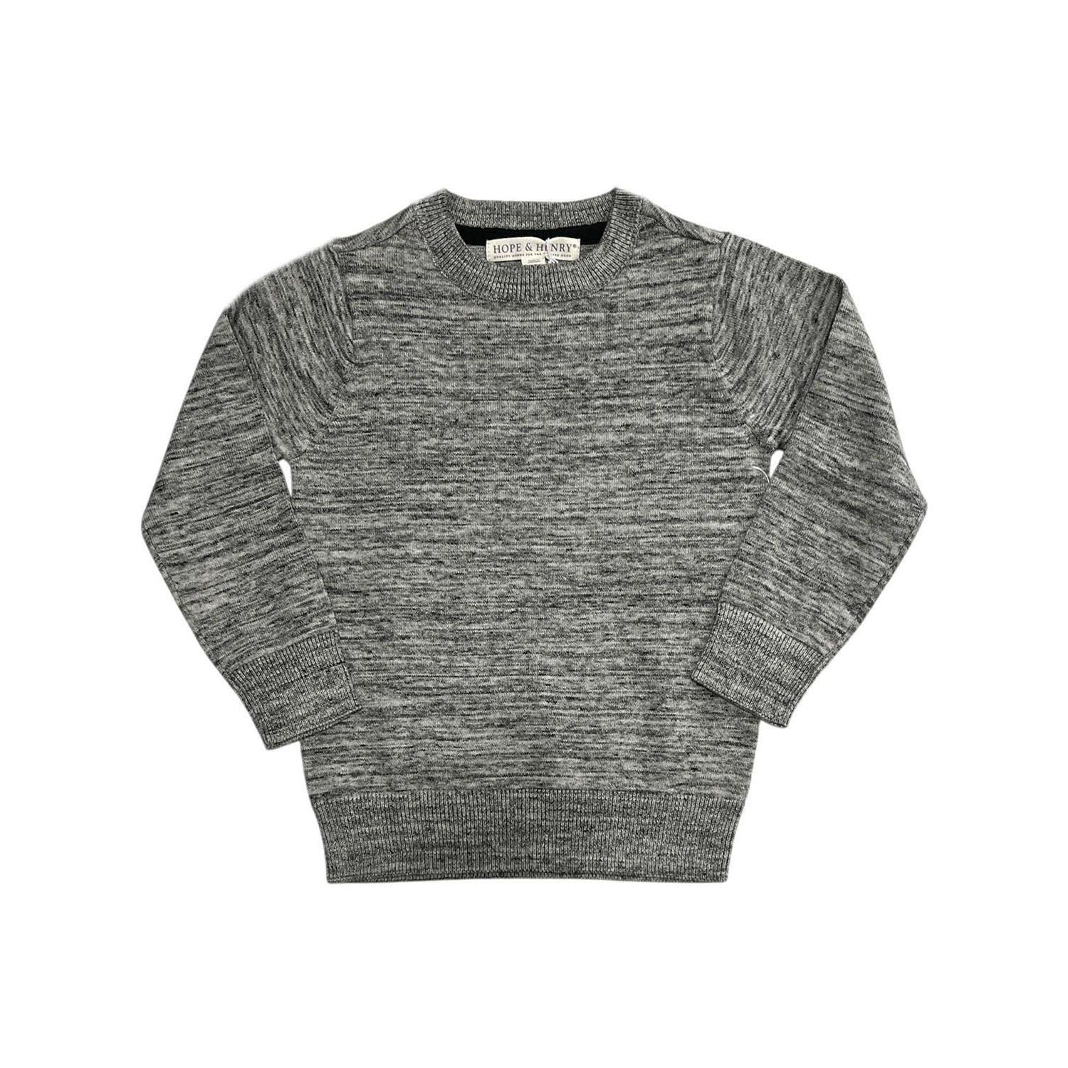 Hope and Henry Boy's Small to Xlarge Organic Crewneck Pullover Sweater