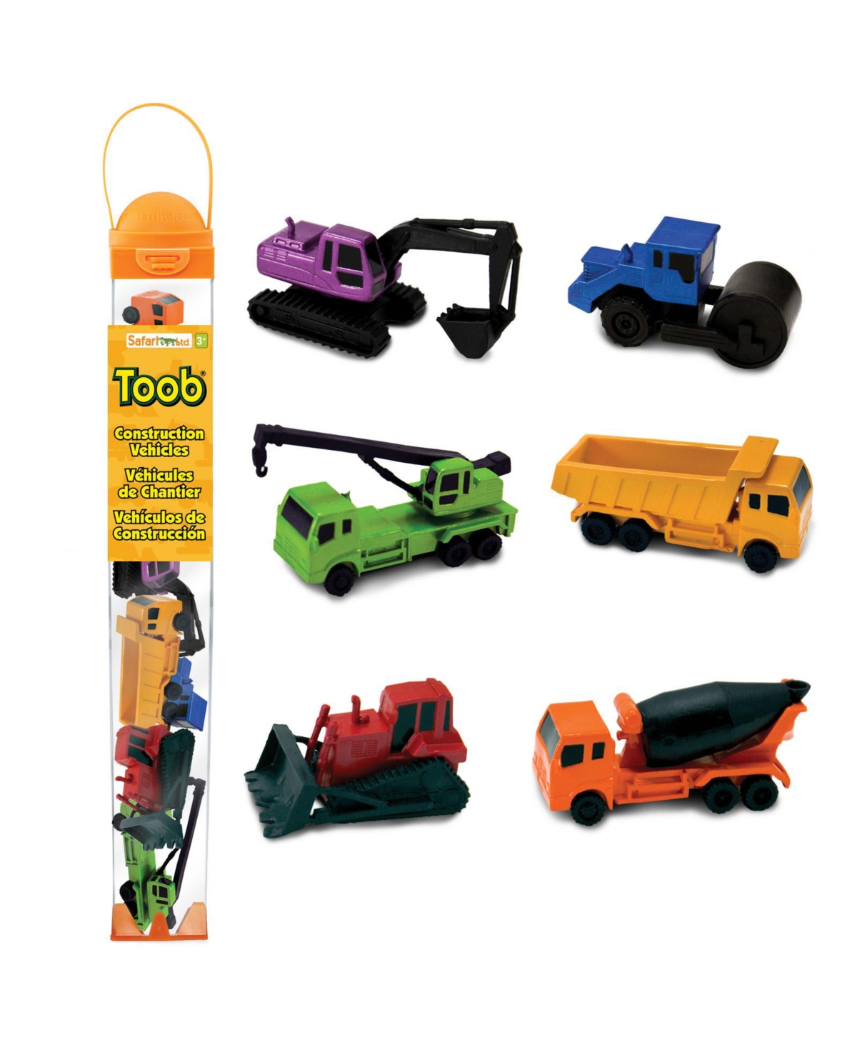 Safari Ltd. Construction Vehicles Toob 6-Piece Figurine Set