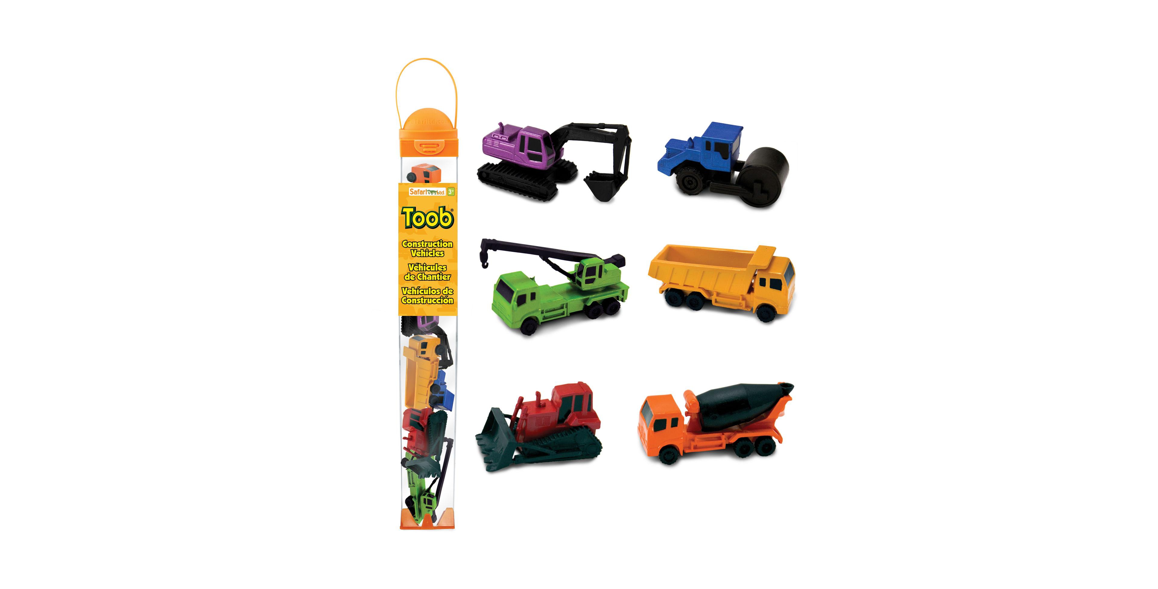 Safari Ltd. Construction Vehicles Toob 6-Piece Figurine Set